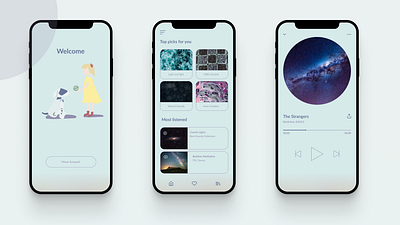 Meditage, home. ui