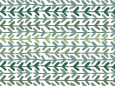 Green leaf pattern drawing green illustration ipad leaf pattern plant procreate seamless pattern