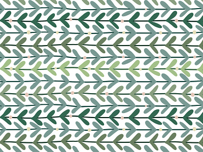 Green leaf pattern drawing green illustration ipad leaf pattern plant procreate seamless pattern