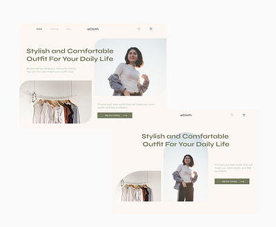 Fashion E-Commerce Exploration design exploration ui web