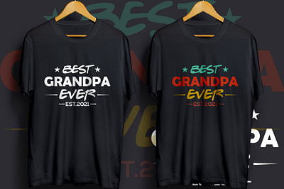 Grandpa day t shirt design newest t shirts typography