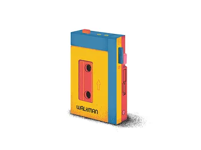 Vintage Object - Walkman art design editorial illustration vintage