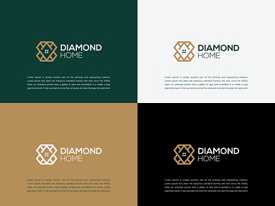 DIAMOND HOME LOGO DESIGN IDEA branding design diamond forsale graphic design homelogo logo logoawesome logofamous logoforsale logoinspirations luxury luxurylogo realestate tranding ui ux vector