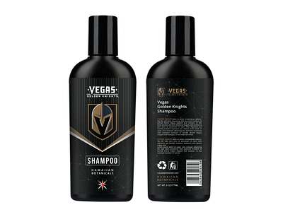 VEGAS- Golden knight Shampoo design golden knight graphic design label design packaging shampoo vegas