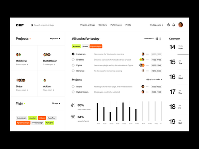 dashboard: task planner app application dashboard planner task team planner to do web web app web application