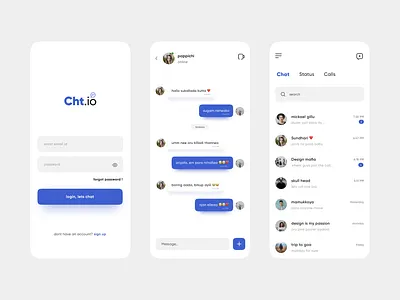 chat clean logo minimal ui