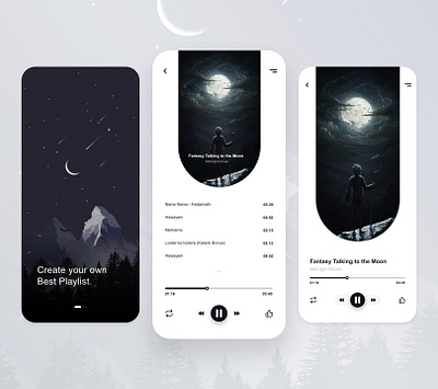 Music App adobedraw animation branding design digitalart flat illustration logo minimal motion graphics podcast ui vector