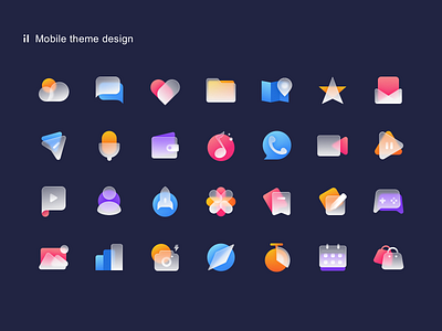 mobile theme design icon ui