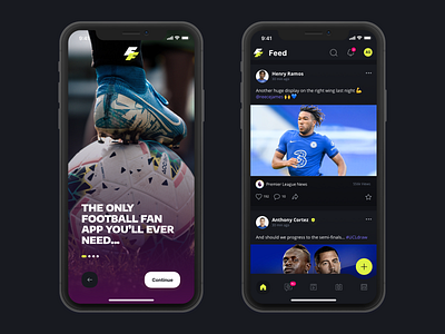 Football Fan App UI Concept euros app football football app football fan app footballfan soccer app social football sports app sports brand ui ui design user interface world cup app