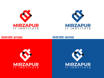 M letter IT institute Logo Design brand identity brandinglogo design business logo company logo corporate identity custom logo graphic design illustration it institute logo it logo logo logo maker m letter m letter logo m logo mirzapur it institute logo monogram logo