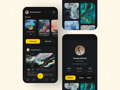 Social Media App by App Ninja for UIHUT - UI UX Design Agency on Dribbble