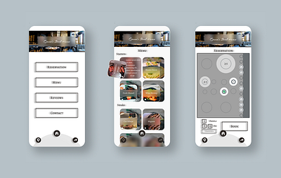 Restaurant App design mobile design prototype ui wireframe
