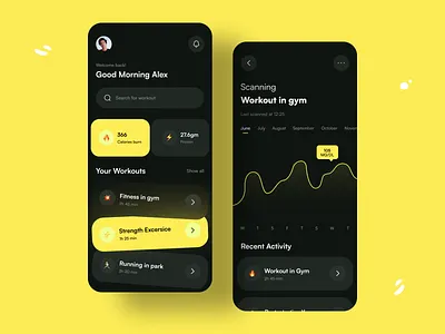 Fitness App app app design app ui app ui design design fitness app fitness app design fitness app ui uihut visual visual design