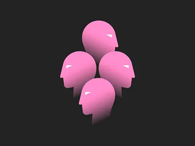 Heads 3d animation brand and identity branding design face graphic design human face human head human head logo human logo identity illustration logo logotype motion graphics symbol ui