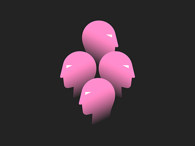 Heads 3d animation brand and identity branding design face graphic design human face human head human head logo human logo identity illustration logo logotype motion graphics symbol ui