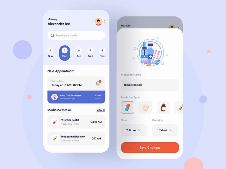 Health Tracker App by App Ninja for UIHUT - UI UX Design Agency on Dribbble