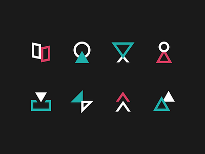 Dropdown icons branding colorful graphic design icons ui