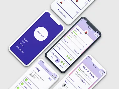 Quartzzz Habit Tracking & Sharing App app ui ux