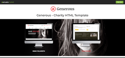 Generous - Non Profit & Charity Bootstrap Template bootstrap charity template charity html template fundraising website template