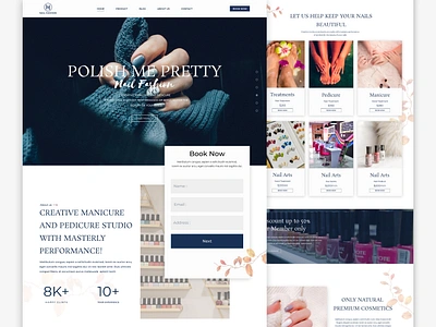 Cosmetic Landing Page Exploration beauty bitmate studio cart cosmetic design ecommerce landing landing page minimal nail polish nail polish web personal care product shop skincare ui ux web web beauty website