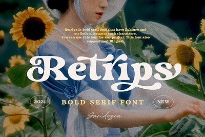 Retrips - Retro Bold Font advertising branding classy display display font elegant fashion font fonts lettering logo magazine minimalist modern sans serif serif stylish typeface typography unique