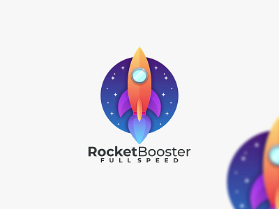 Rocker Booster app branding design graphic design icon illustration logo rocket logo ui ux vector