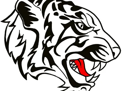 Tiger Tiger Burning Bright energy illustration sketching vector