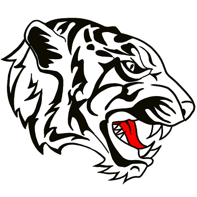 Tiger Tiger Burning Bright energy illustration sketching vector