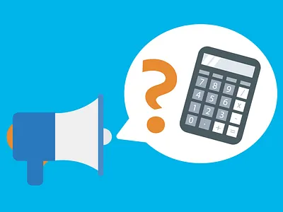 Price announcement calculator illustration price vector