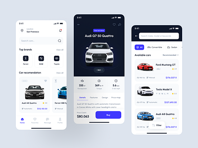 Carline - Car Marketplace App UI Kit audi autocar automotive branding business car car marketplace design honda marketplace mobile mobile design toyota ui ui kit ui8 uidesign uikit unpixel ux