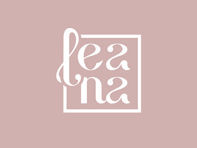 Leana logo adobe illustrator branding clothing store concept design graphic design logo type logo typography vector