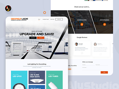 Georgia LEDs UI dailyui modern design uiux