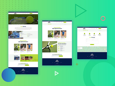 Tennis Coaching branding coaching creative design development logo modern tennis tennis coaching ui ux website