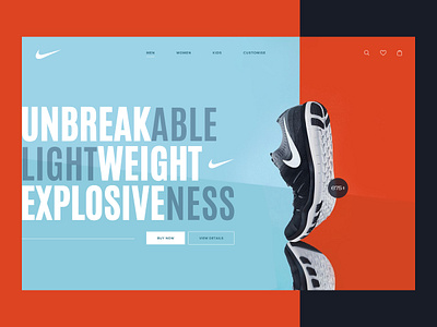 Concept Design For Nike bannerdesign clean cleandesign concept ecommerce graphic herosection minimalui shoes shoesbrand sportbrand ui uiconcept uiux ux web webconcept webdesign websitebanner websiteui