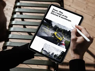 TECHART GTstreet R — Sportscar digital brand experience automotive brand experience car digital brand experience sound sound visualization sportscar storytelling