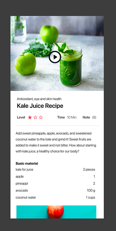 #dailyUI :: 040 Recipe dailyui 040 recipe