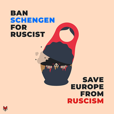 Stop ruscism in Europe europe illustration ruscism russia schengen ukraine war