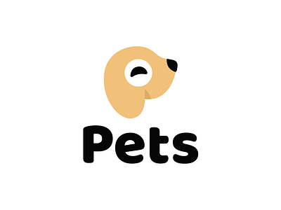 Pets animal brand branding design dog elegant funny illustration letter logo logotype mark minimalism minimalistic modern nice p pet pets sign