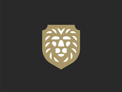 Lion Crest animal crest head icon king lion logo mane mark shield symbol