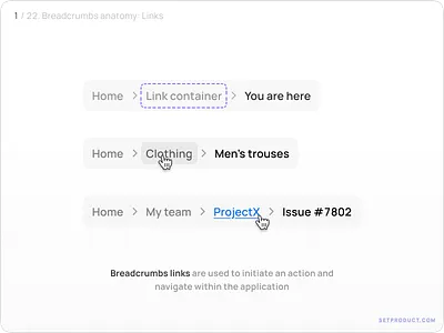 Breadcrumbs UI design tutorial – Tips, styles & templates app design figma templates tutorial ui ui kit