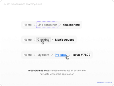 Breadcrumbs UI design tutorial – Tips, styles & templates app design figma templates tutorial ui ui kit