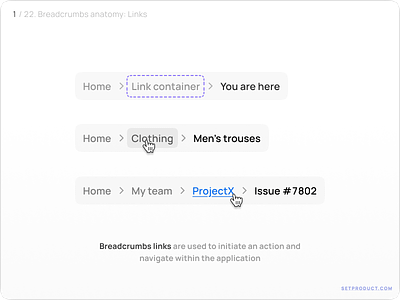 Breadcrumbs UI design tutorial – Tips, styles & templates app design figma templates tutorial ui ui kit