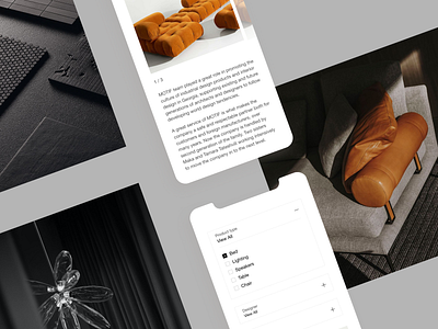 Motif / Web Design clean design furniture identity interaction interaction design interior landing page minimal modern responsive ui ux web web design