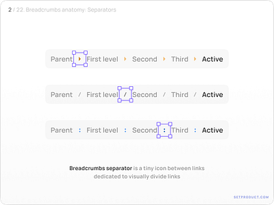 Breadcrumbs UI design guides – Tips, styles & templates app design figma templates tutorial ui ui kit web