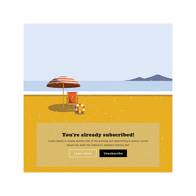 Daily UI #026 - Subscribe