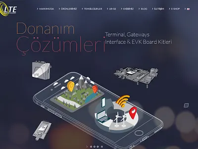 LTE landing onepage responsive