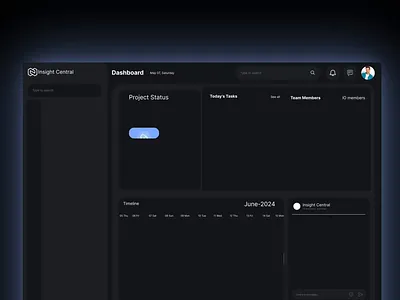 Insight Central (dashboard) - Transforming Teamwork and Project branding dashboard minimal design motion graphics ui uiux ux