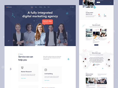 Maruncy | Marketing Agency Website Landing Page Animation - v5 agency agency website animation branding creative devignedge interaction landing page landingpage logo marketing marketing agency motion graphics social media marketing ui design uidesign web design web ui design website