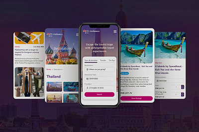 Royal Orchid Holidays by Thai Airways uiux web design web development website