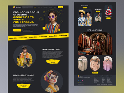 Hello Creatives, Here is Fashion-Clothing Website Design. android app apple clothing clothingbrand darkapp darkweb fashion fashionapp fashionwebui product design ui ux